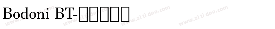 Bodoni BT字体转换